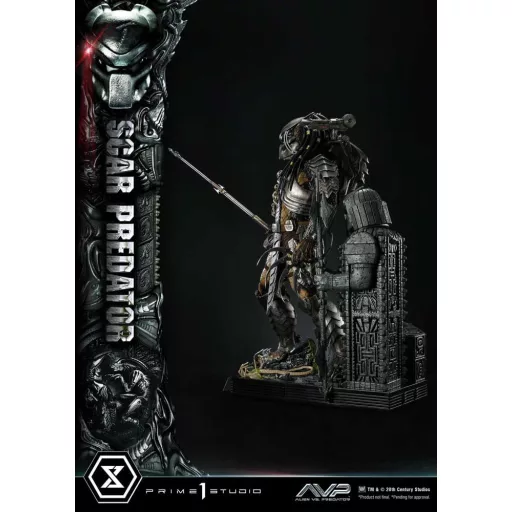 The Alien vs. Predator Museum Masterline Series Statue 1/3 Scar Predator 93 cm