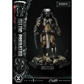   The Alien vs. Predator Museum Masterline Series Szobor 1/3 Celtic Predator Bonus Ver. 95 cm