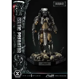   The Alien vs. Predator Museum Masterline Series Szobor 1/3 Celtic Predator Bonus Ver. 95 cm