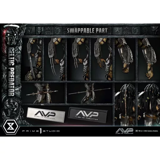 The Alien vs. Predator Museum Masterline Series Szobor 1/3 Celtic Predator Bonus Ver. 95 cm