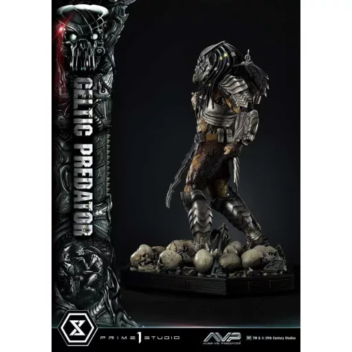 The Alien vs. Predator Museum Masterline Series Szobor 1/3 Celtic Predator Bonus Ver. 95 cm