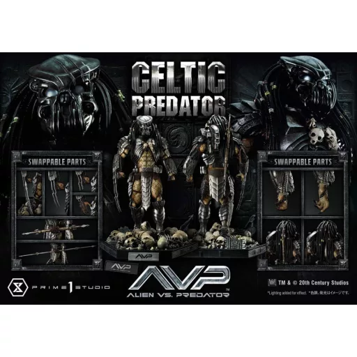 The Alien vs. Predator Museum Masterline Series Szobor 1/3 Celtic Predator 95 cm