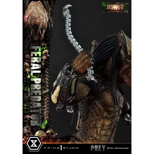 Prey (Movie) Museum Masterline Series Statue 1/3 Feral Predator Deluxe Bonus Version 89 cm