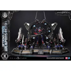   Transformers: Dark of the Moon (Film) Museum Masterline Statue Optimus Prime Weapons Depot 127 cm