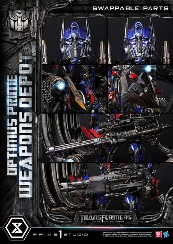 Transformers: Dark of the Moon (Film) Museum Masterline Statue Optimus Prime Weapons Depot 127 cm