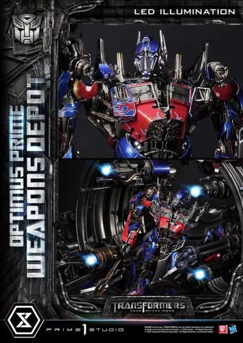 Transformers: Dark of the Moon (Film) Museum Masterline Statue Optimus Prime Weapons Depot 127 cm