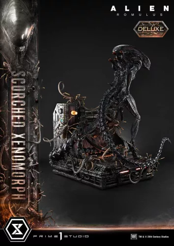 Alien: Romulus Museum Masterline XL Statue 1/3 Scorched Xenomorph Deluxe Bonus Version 98 cm