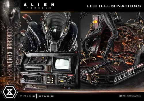 Alien: Romulus Museum Masterline XL Statue 1/3 Scorched Xenomorph Deluxe Version 98 cm