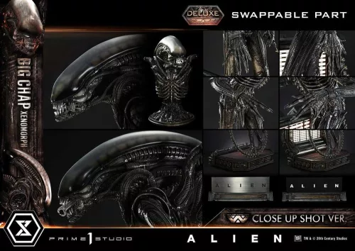 Alien (Film) Museum Masterline XL Statue 1/3 Big Chap Xenomorph Close Up Shot Ver. Deluxe Version 100 cm