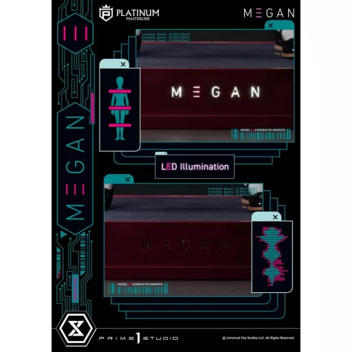 M3gan Platimum Masterline Series Szobor 1/3 M3Gan 50 cm