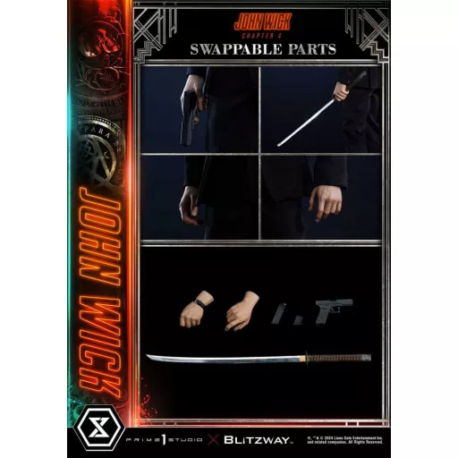 John Wick Chapter 4 Ultimate Premium Masterline Series Statue 1/4 John Wick Deluxe Version 54 cm