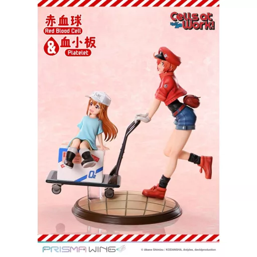 Cells at Work Prisma Wing PVC Statue Red Blood Cell & Platelet  26 cm