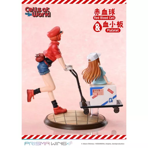 Cells at Work Prisma Wing PVC Statue Red Blood Cell & Platelet  26 cm