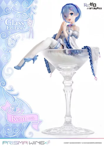 Re:Zero - Starting Life in Another World Prisma Wing PVC Szobor 1/7 Rem Glass Edition 23 cm