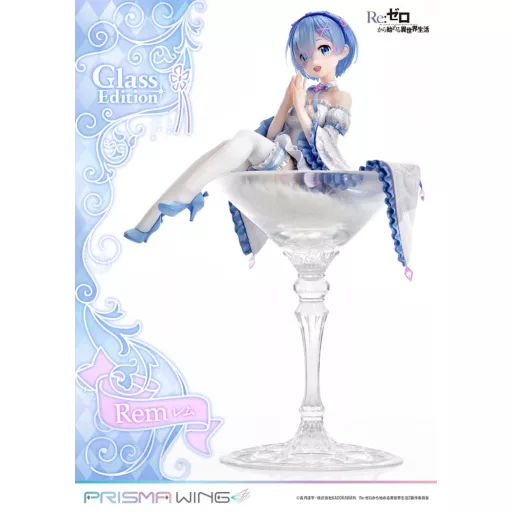 Re:Zero - Starting Life in Another World Prisma Wing PVC Szobor 1/7 Rem Glass Edition 23 cm