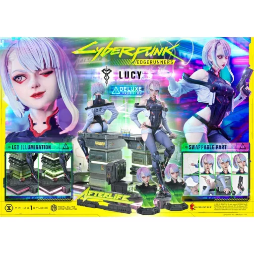 Cyberpunk: Edgerunners Real Elite Masterline Series Statue 1/4 Deluxe Bonus Version 50 cm