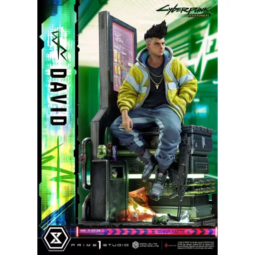 Cyberpunk: Edgerunners Real Elite Masterline Series Statue 1/4 David Deluxe Bonus Version 58 cm