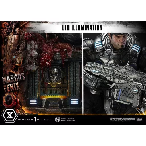 Gears of War: Reloaded Real Elite Masterline Series Statue 1/3 Marcus Fenix Ultimate Version 97 cm