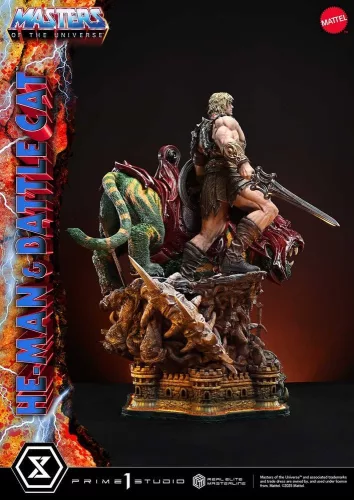 Masters of the Universe Real Elite Masterline Series Statue 1/4 He-Man & Battle Cat 86 cm