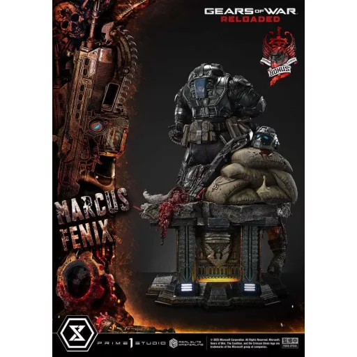 Gears of War: Reloaded Real Elite Masterline Series Statue 1/3 Marcus Fenix Ultimate Bonus Version 97 cm