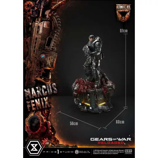 Gears of War: Reloaded Real Elite Masterline Series Statue 1/3 Marcus Fenix Ultimate Version 97 cm