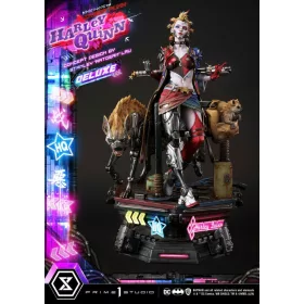   Batman Ultimate Premium Masterline Series Statue Cyberpunk Harley Quinn Deluxe Version 60 cm