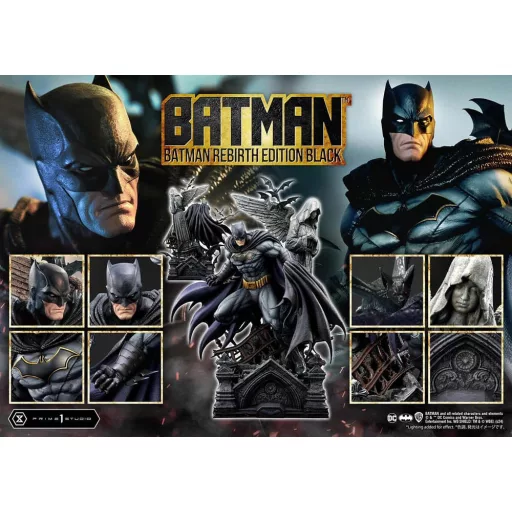 Batman Ultimate Premium Masterline Series Statue 1/4 Batman Rebirth Edition Black Deluxe Version 71 cm