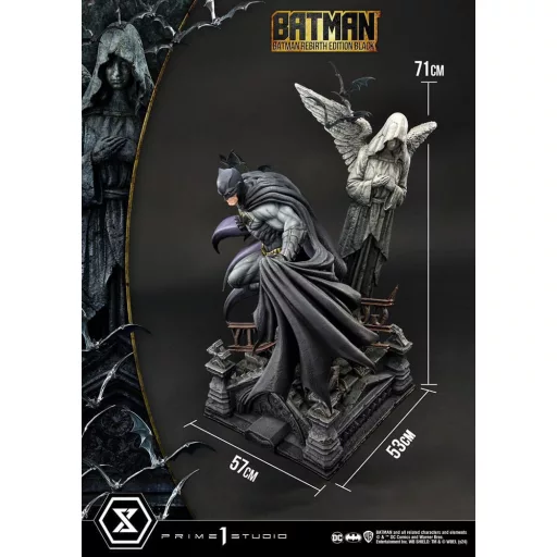 Batman Ultimate Premium Masterline Series Statue 1/4 Batman Rebirth Edition Black Deluxe Version 71 cm