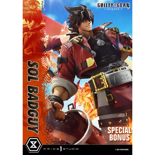 Guilty Gear Strive Ultimate Premium Masterline Series Statue 1/4 Sol Badguy Bonus Version 82 cm
