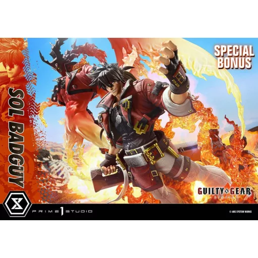 Guilty Gear Strive Ultimate Premium Masterline Series Statue 1/4 Sol Badguy Bonus Version 82 cm