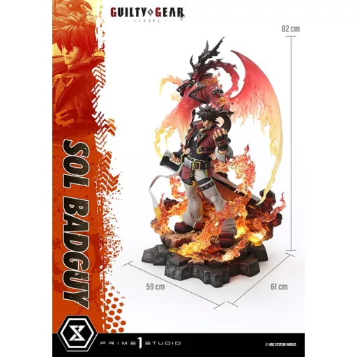 Guilty Gear Strive Ultimate Premium Masterline Series Statue 1/4 Sol Badguy Version 82 cm