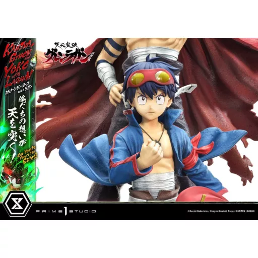 Gurren Lagann Ultimate Premium Masterline Series Statue 1/4 Kamina, Simon & Yoko with Lagann Deluxe Bonus Version 97 cm