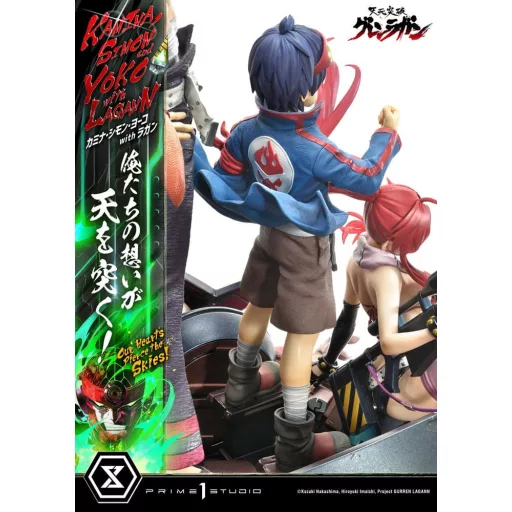 Gurren Lagann Ultimate Premium Masterline Series Statue 1/4 Kamina, Simon & Yoko with Lagann Deluxe Version 97 cm