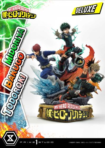 My Hero Academia Szobor Midoriya, Bakugo & Todoroki Deluxe Bonus Version 69 cm