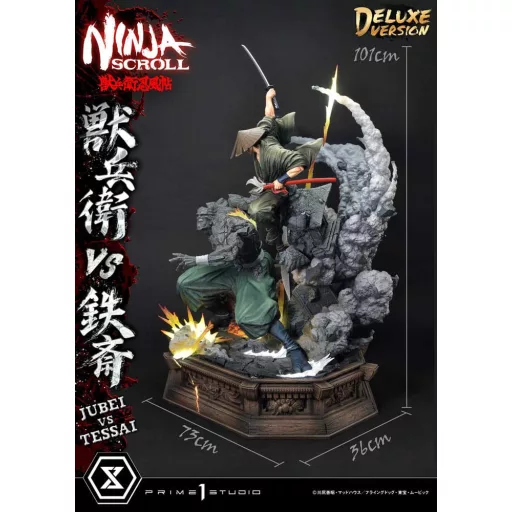 Ninja Scroll Ultimate Premium Masterline Series Statue 1/4 Jubei Versus Tessai Deluxe Version 101 cm