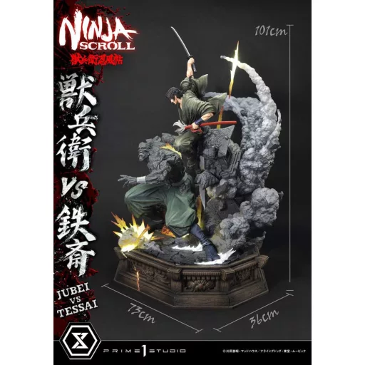 Ninja Scroll Ultimate Premium Masterline Series Statue 1/4 Jubei Versus Tessai 101 cm