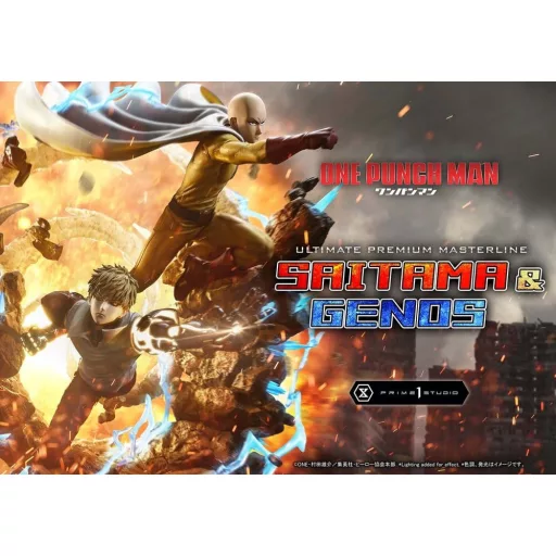 One-Punch Man Premium Masterline Series Statue 1/4 Saitama & Genos 73 cm