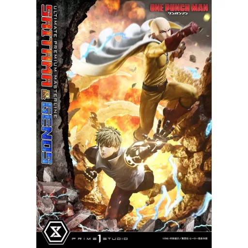 One-Punch Man Premium Masterline Series Statue 1/4 Saitama & Genos 73 cm