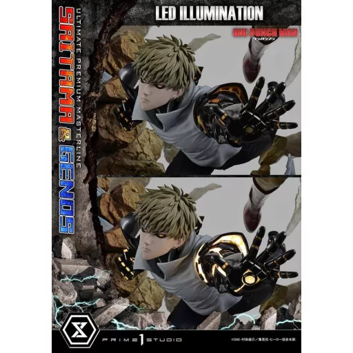 One-Punch Man Premium Masterline Series Statue 1/4 Saitama & Genos 73 cm