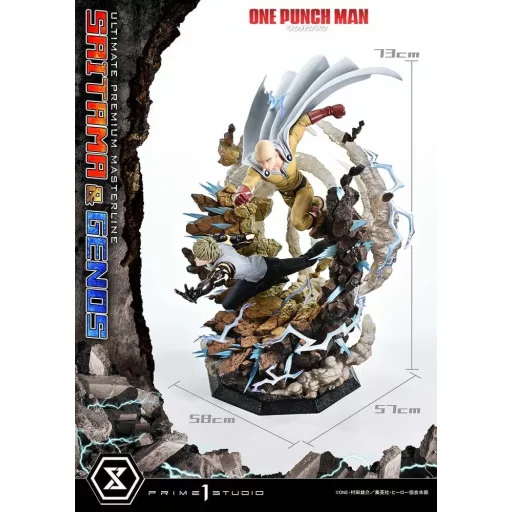 One-Punch Man Premium Masterline Series Statue 1/4 Saitama & Genos 73 cm