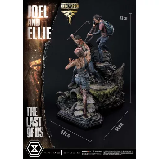 The Last of Us Part I Ultimate Premium Masterline Series Statue Joel & Ellie Deluxe Bonus Version (The Last of Us Part I) 73 cm