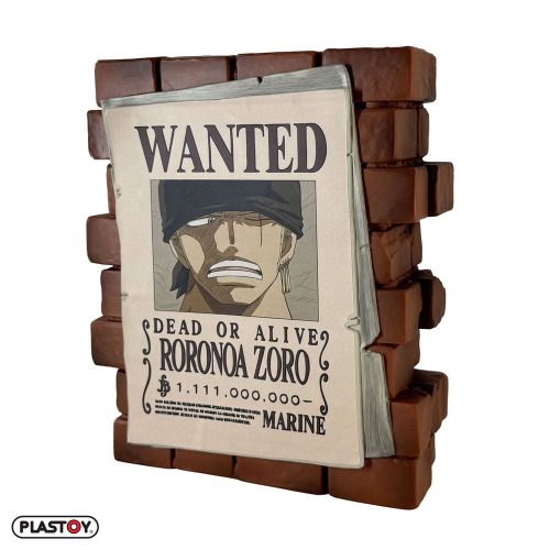 One Piece Persely Zoro Wanted