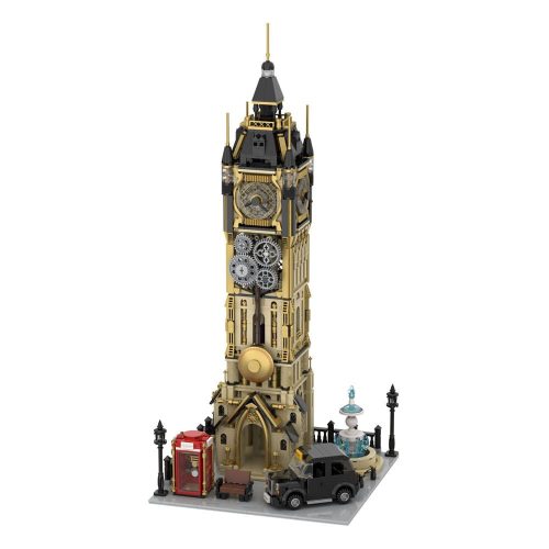 Original-Steampunk Series Construction Set Steampunk Clock Tower Park 58 cm