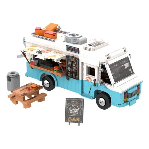 Original-Joyside Series Construction Set Retro Food Truck 19 cm