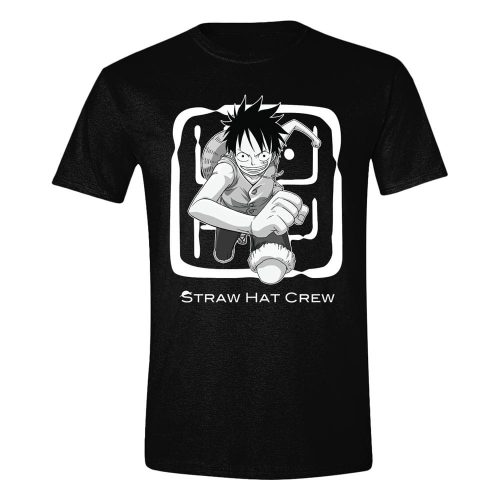 One Piece T-Shirt Luffy Jumping Size M