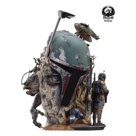   Star Wars The Empire Strikes Back Fine Art Bust Boba Fett Deluxe Edition 50 cm