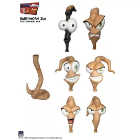 Earthworm Jim Accessory Pack Wave 1: Worm Body & Jim Heads
