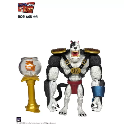 Earthworm Jim Action Figure Wave 1: Bob the Killer Goldfish & #4 15 cm