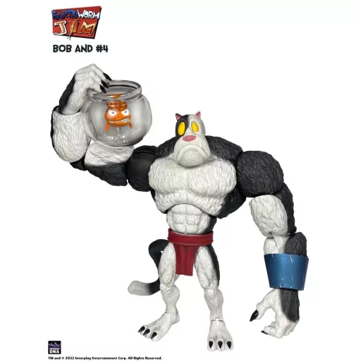 Earthworm Jim Action Figure Wave 1: Bob the Killer Goldfish & #4 15 cm