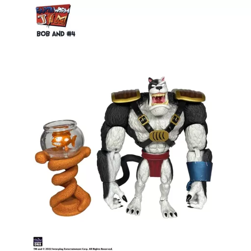 Earthworm Jim Action Figure Wave 1: Bob the Killer Goldfish & #4 15 cm